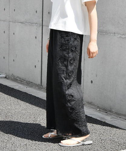 bon_meur: 3D エンブロ ロングパンツ