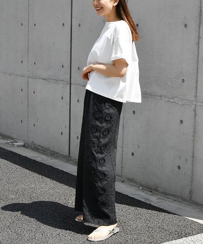 bon_meur: 3D エンブロ ロングパンツ