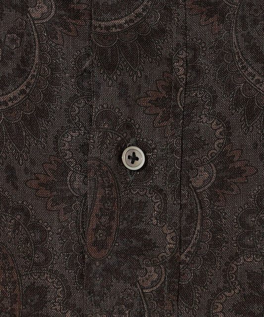 Southwick Gate Label: リネン ボタンダウン プルオーバーシャツ S/S