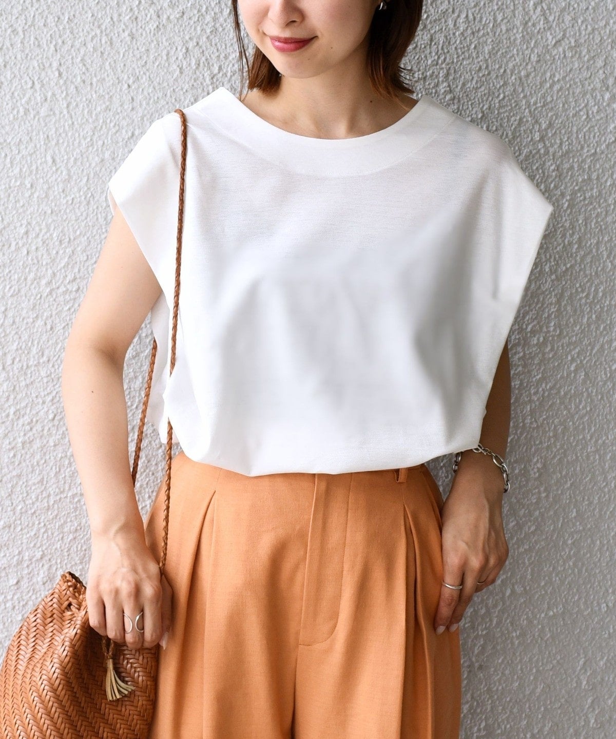 PrimaryNavyLabel:2WAYコットンクレアツイルノースリーブ