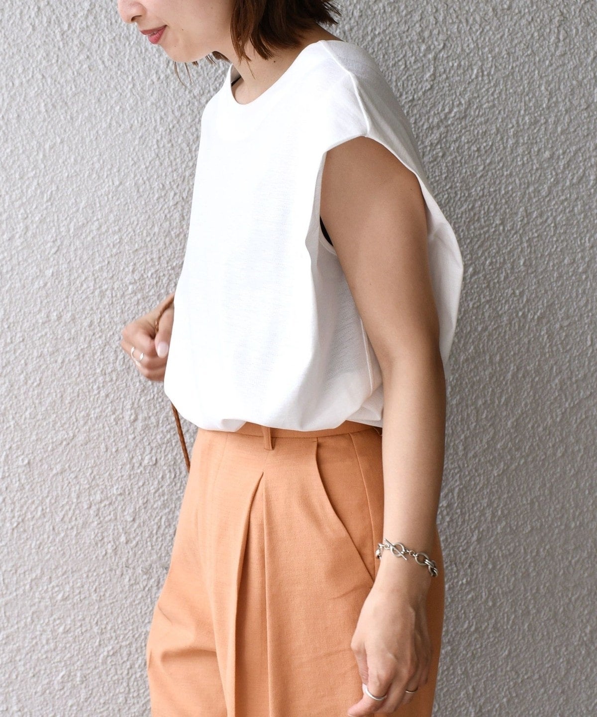 PrimaryNavyLabel:2WAYコットンクレアツイルノースリーブ