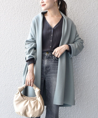 〈手洗い可能〉ブークレダブルフェイス羽織り