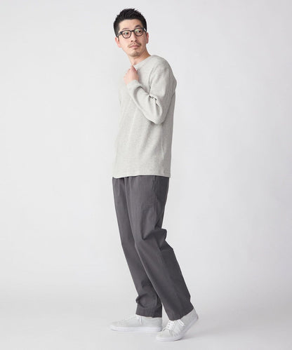 SHIPS: ベーシック ワッフル 長袖 Tシャツ