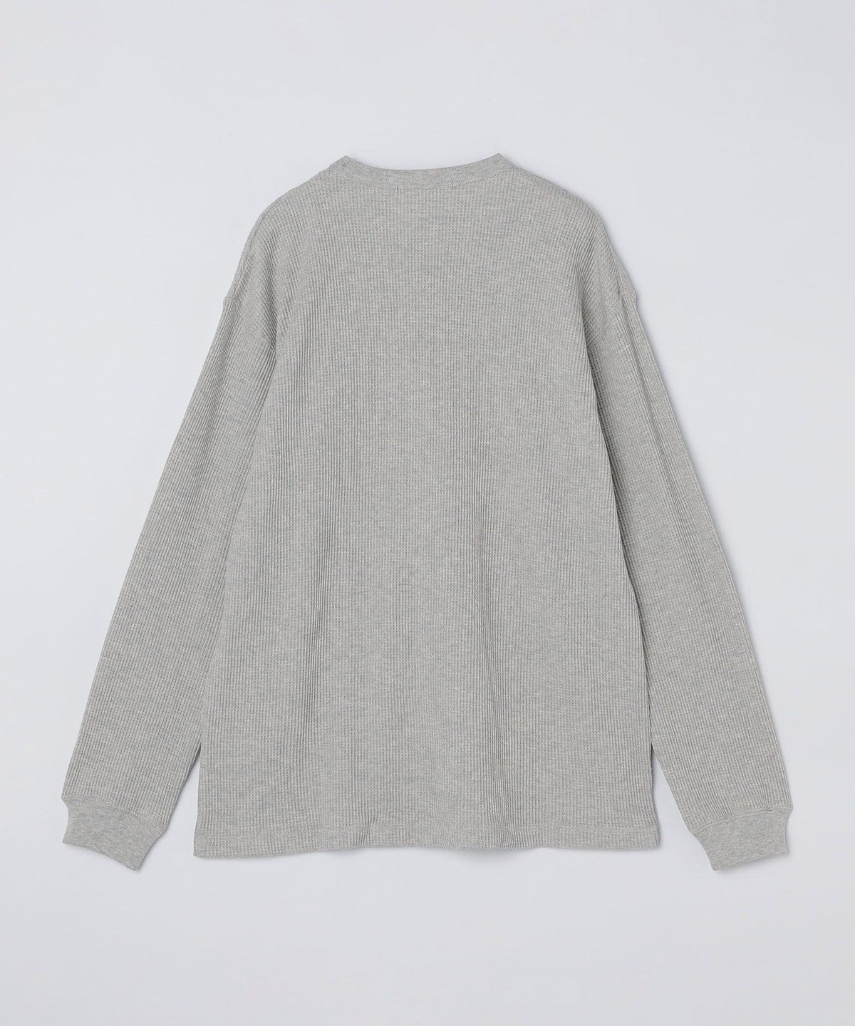SHIPS: ベーシック ワッフル 長袖 Tシャツ