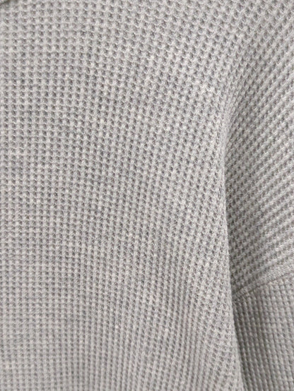 SHIPS: ベーシック ワッフル 長袖 Tシャツ