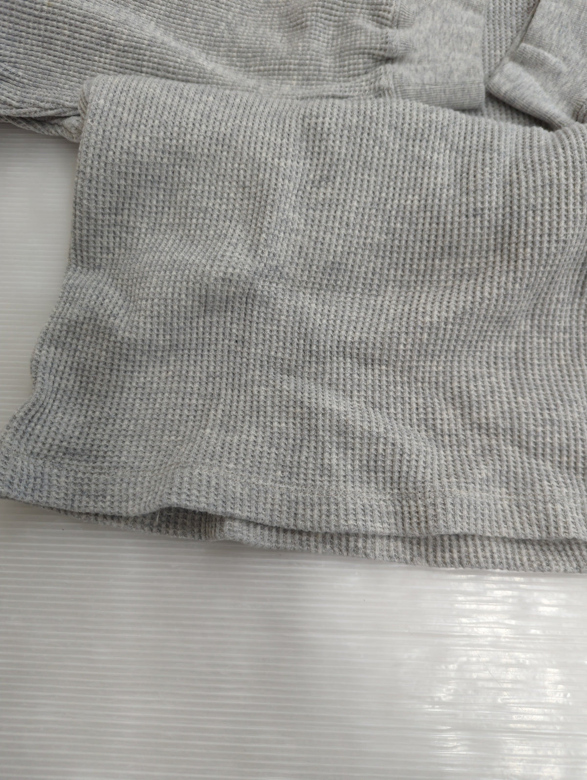SHIPS: ベーシック ワッフル 長袖 Tシャツ