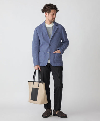 SHIPS: CORDURA(R) TEXBRID(R) モックネック ニット Tシャツ
