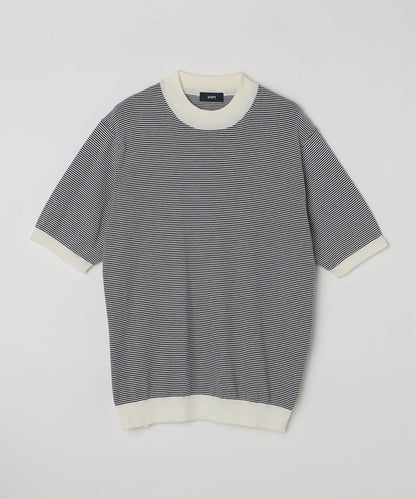 SHIPS: CORDURA(R) TEXBRID(R) モックネック ニット Tシャツ
