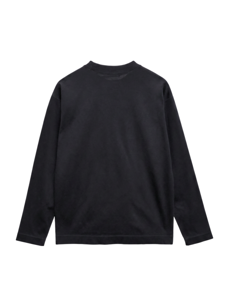 SHIPS: コットン ハイゲージ ポンチ ライト ロングスリーブ Tシャツ