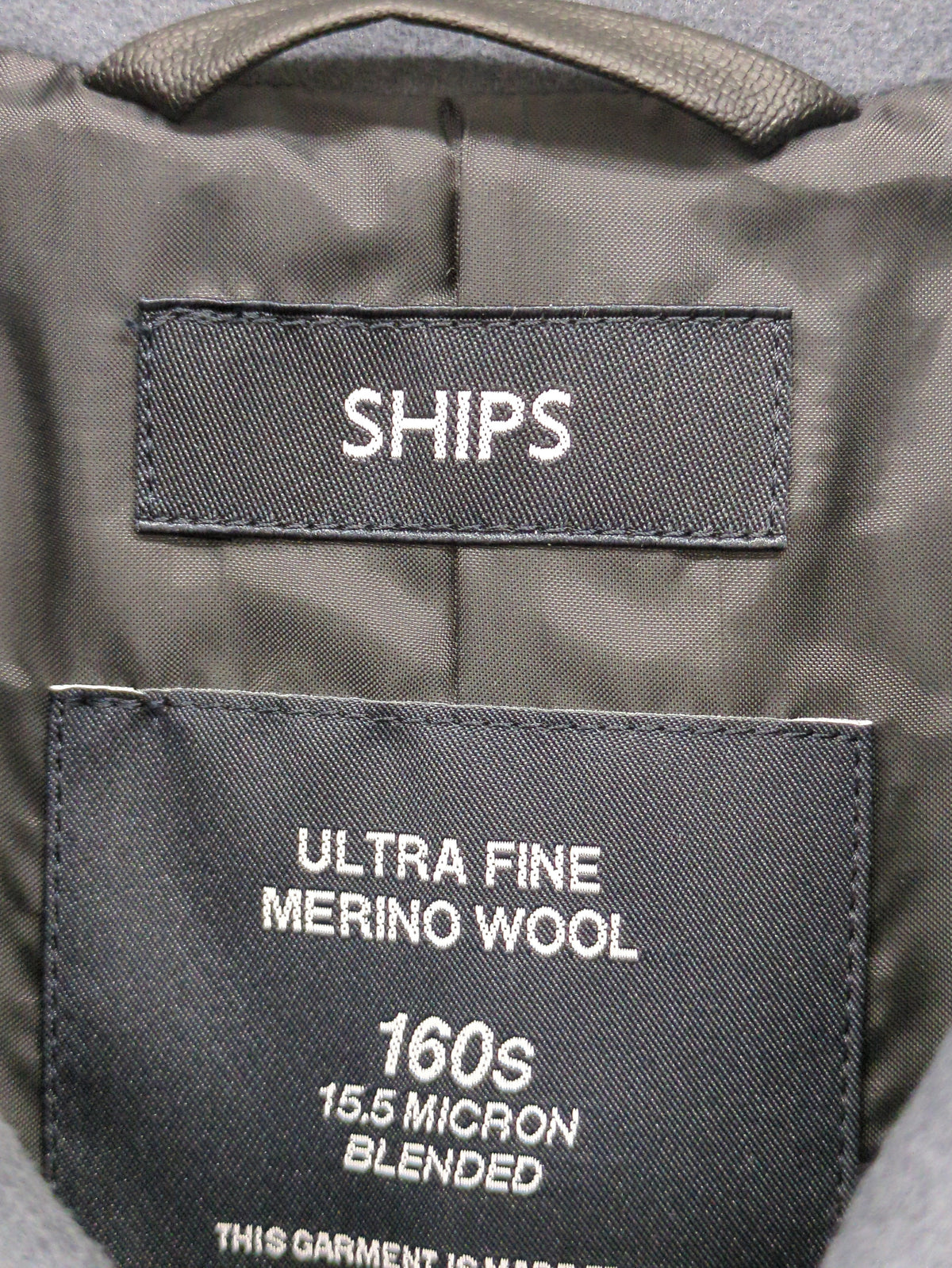 SHIPS: スーパー160'S メリノウール メルトン シングル ピーコート 21FW