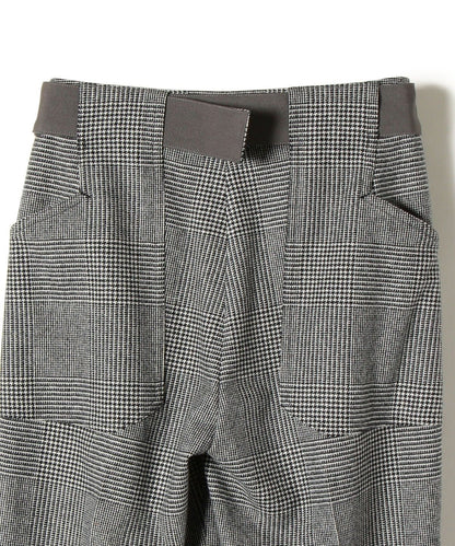 PrimaryNavyLabel:グレンチェックベルトパンツ