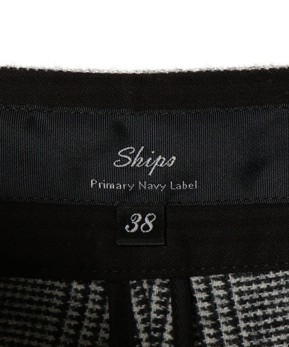 PrimaryNavyLabel:グレンチェックベルトパンツ