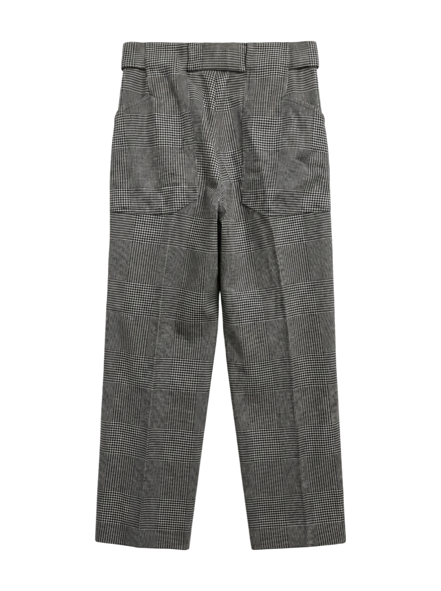 PrimaryNavyLabel:グレンチェックベルトパンツ