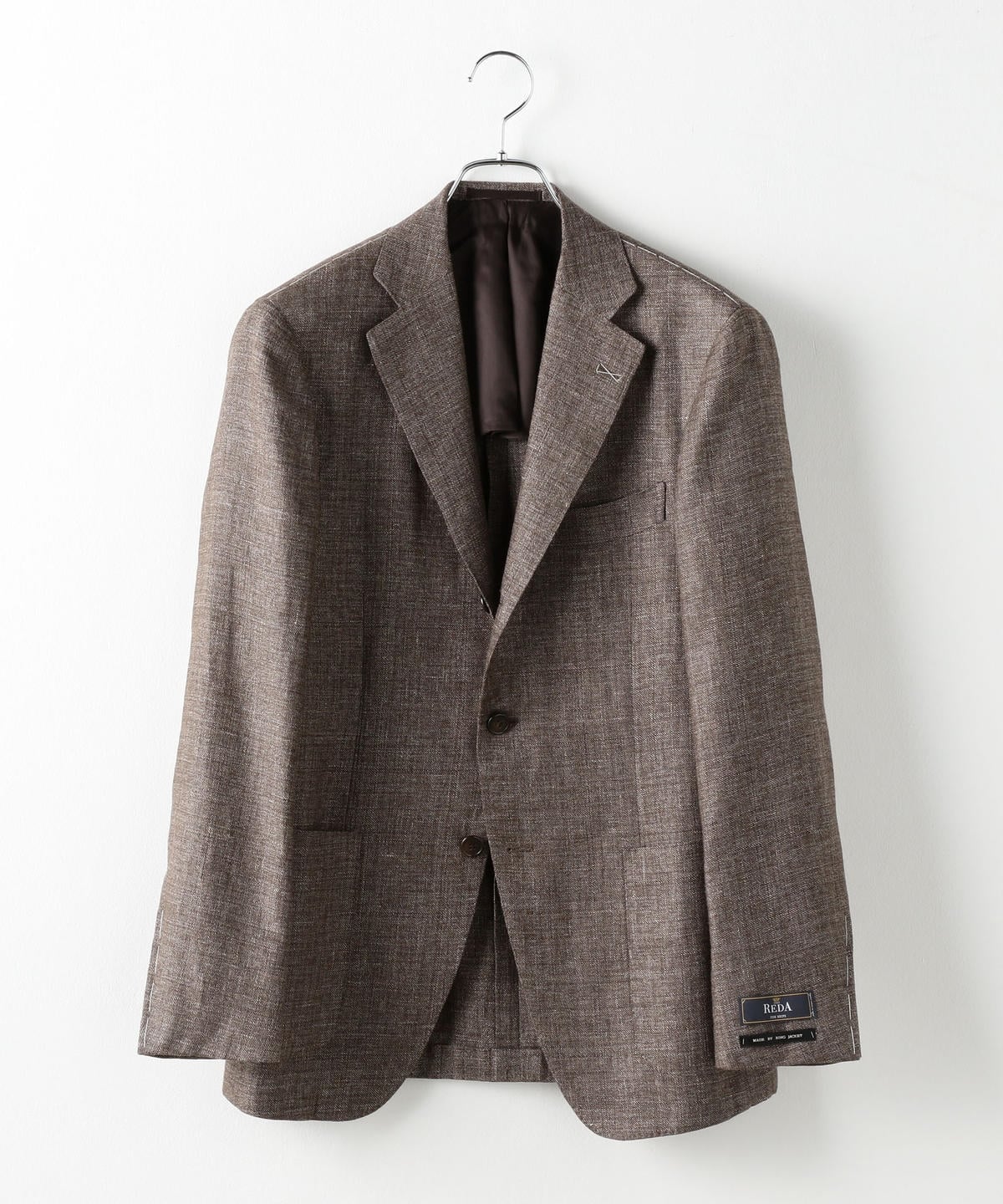 SD: 【RING JACKET×REDA×SHIPS】リネン メランジ ソリッド ジャケット（ブラウン)