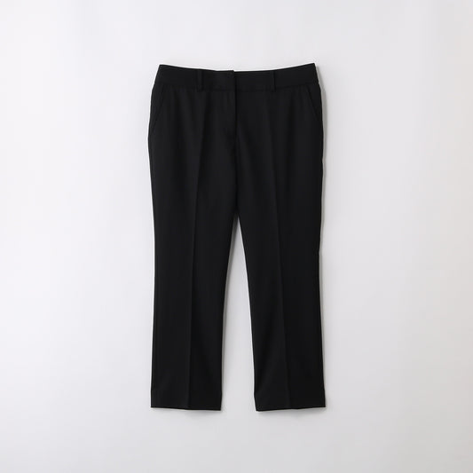 WOOL POPLIN CROP PT