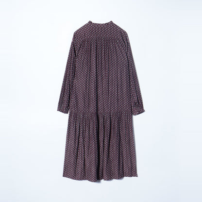SHIPS any:〈ウォッシャブル〉ロウ ギャザー ロング スリーブ ワンピース