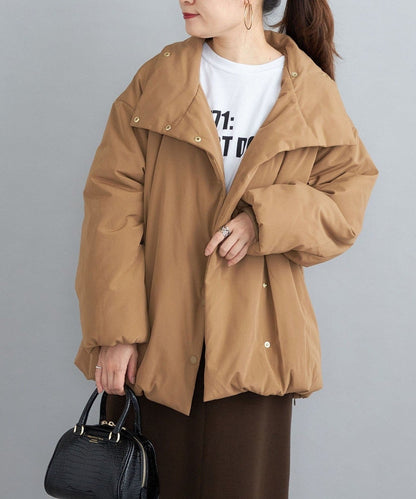 〈撥水加工〉コットンポリ ウェザー 中綿コート