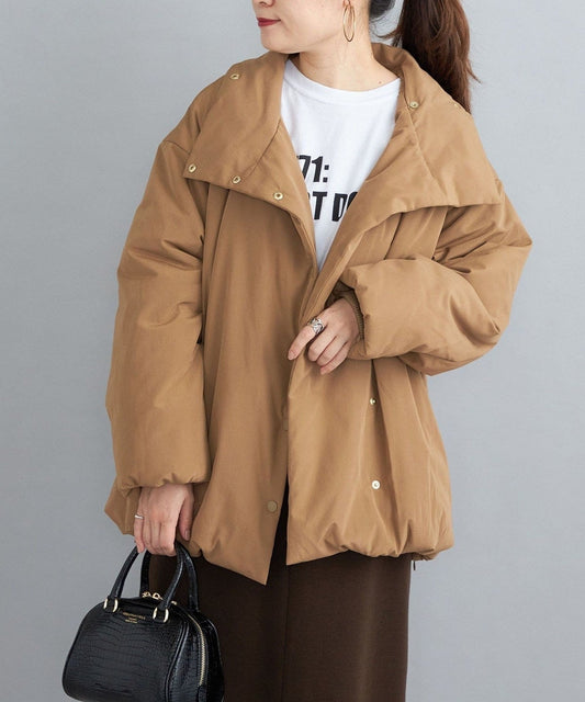 〈撥水加工〉コットンポリ ウェザー 中綿コート