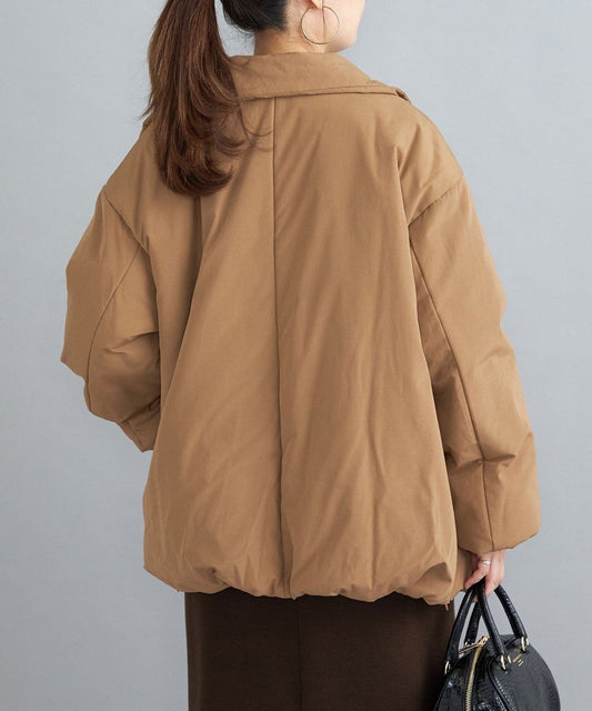 〈撥水加工〉コットンポリ ウェザー 中綿コート