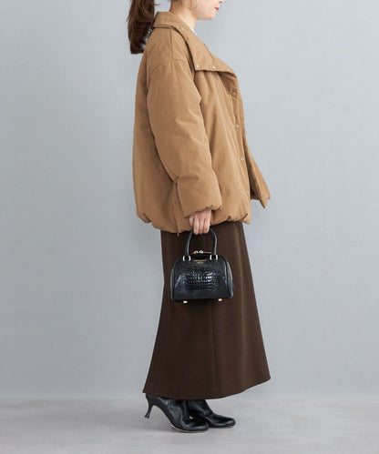 〈撥水加工〉コットンポリ ウェザー 中綿コート