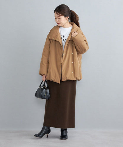 〈撥水加工〉コットンポリ ウェザー 中綿コート