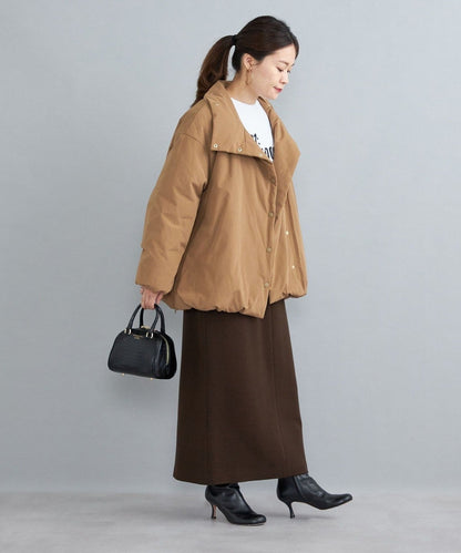 〈撥水加工〉コットンポリ ウェザー 中綿コート