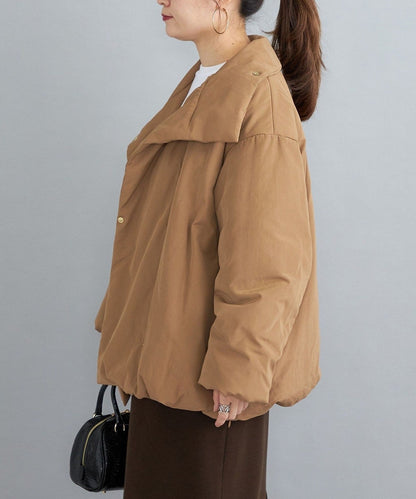 〈撥水加工〉コットンポリ ウェザー 中綿コート