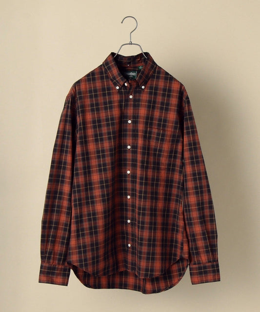 GITMAN VINTAGE: ポプリン チェック ボタンダウン シャツ