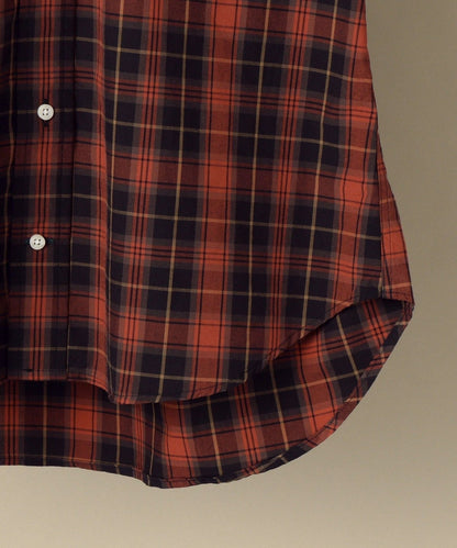 GITMAN VINTAGE: ポプリン チェック ボタンダウン シャツ