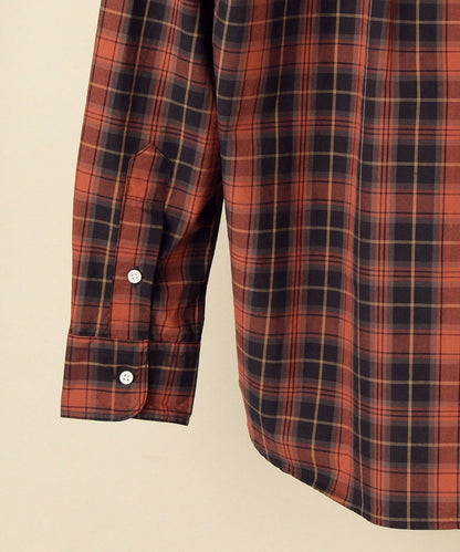 GITMAN VINTAGE: ポプリン チェック ボタンダウン シャツ