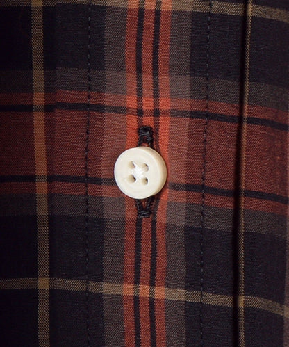GITMAN VINTAGE: ポプリン チェック ボタンダウン シャツ