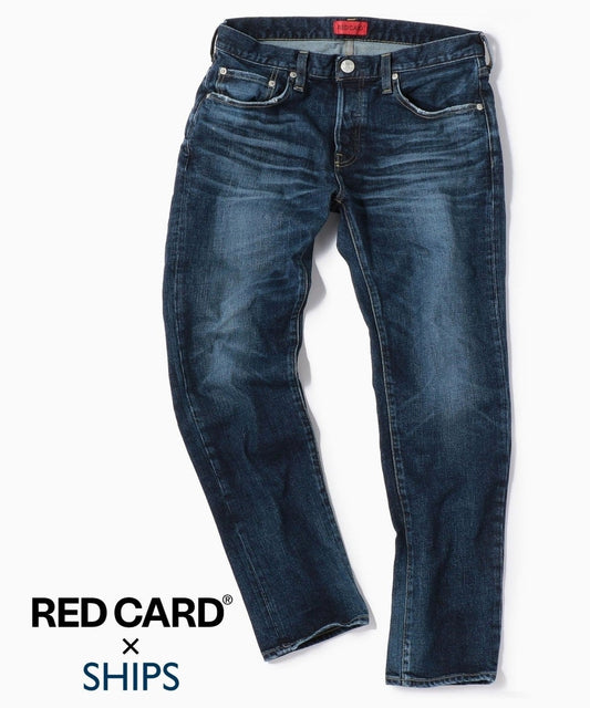 【WEB限定/SHIPS別注】RED CARD: 別注 ジャストレングス ストレッチ スリムテーパードデニム≪RHYTHM≫