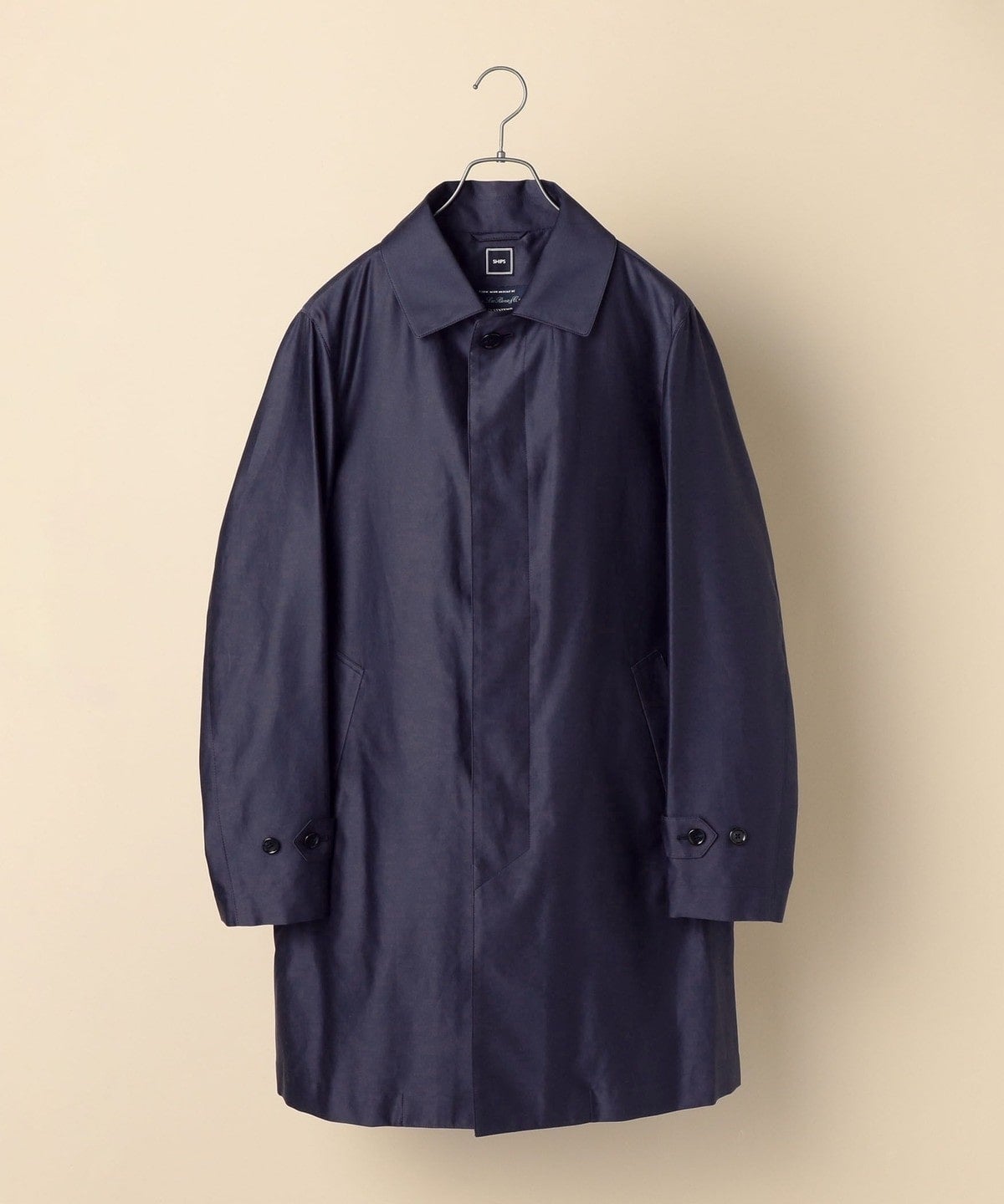 SHIPS: ロロピアーナ社製生地 【RAIN SYSTEM】コットン ステンカラー