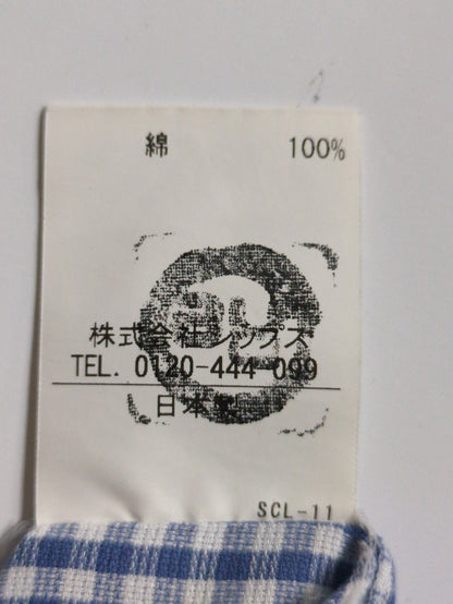 SD: 【パナマ組織】 ギンガムチェック ホリゾンタルカラー シャツ