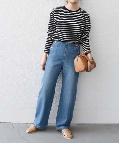 SHIPS any:〈ウォッシャブル〉マリン ストレート デニム パンツ［SHIPS any DENIM］