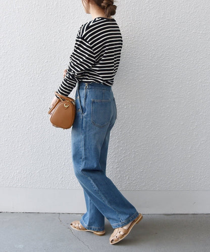 SHIPS any:〈ウォッシャブル〉マリン ストレート デニム パンツ［SHIPS any DENIM］