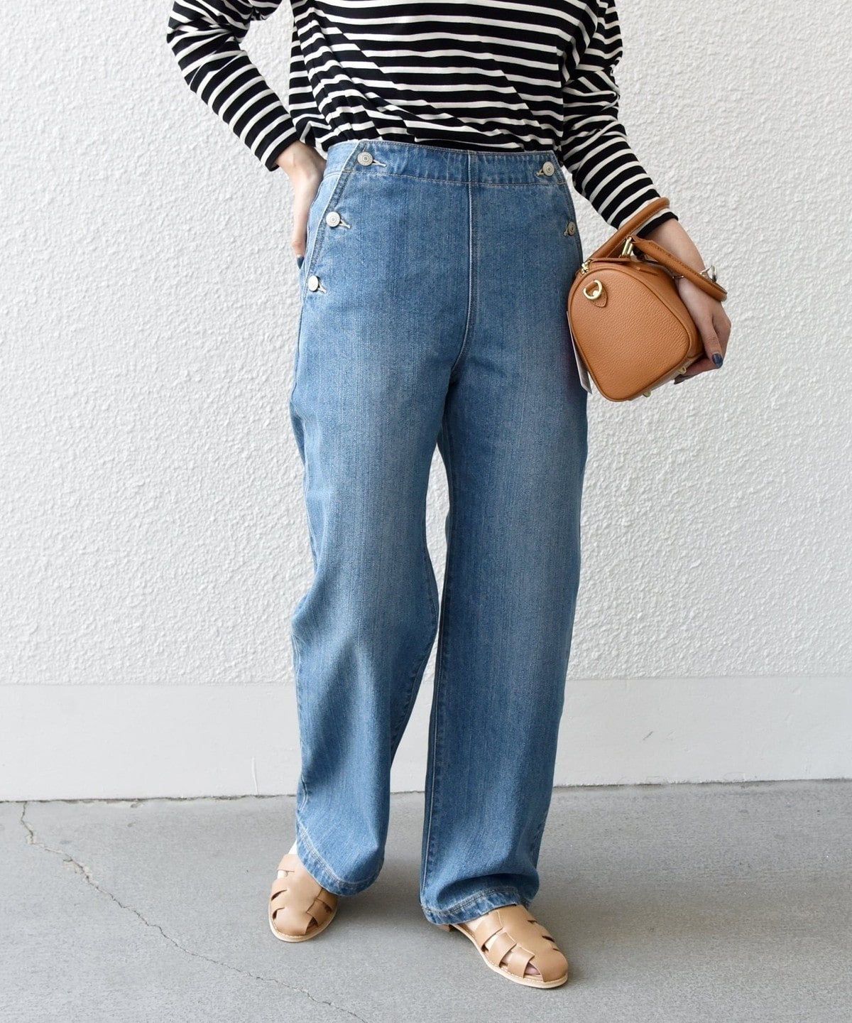 SHIPS any:〈ウォッシャブル〉マリン ストレート デニム パンツ［SHIPS any DENIM］