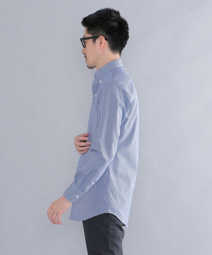 SHIPS: イージーアイロン ギンガムチェック イタリアンボタンダウン  シャツ