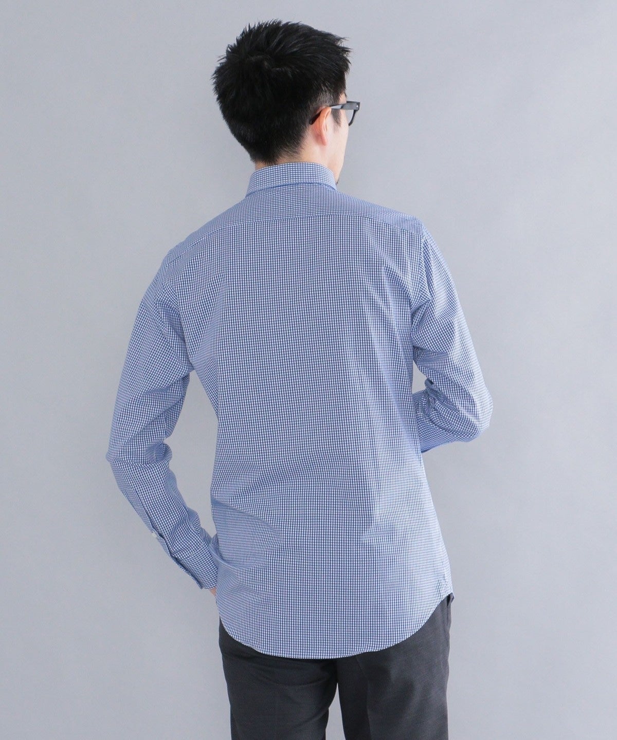 SHIPS: イージーアイロン ギンガムチェック イタリアンボタンダウン  シャツ