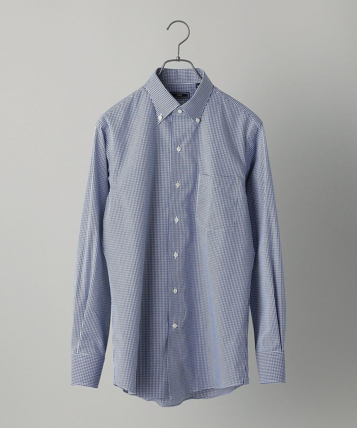 SHIPS: イージーアイロン ギンガムチェック イタリアンボタンダウン  シャツ