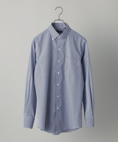 SHIPS: イージーアイロン ギンガムチェック イタリアンボタンダウン  シャツ