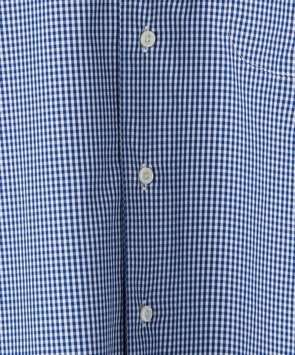 SHIPS: イージーアイロン ギンガムチェック イタリアンボタンダウン  シャツ