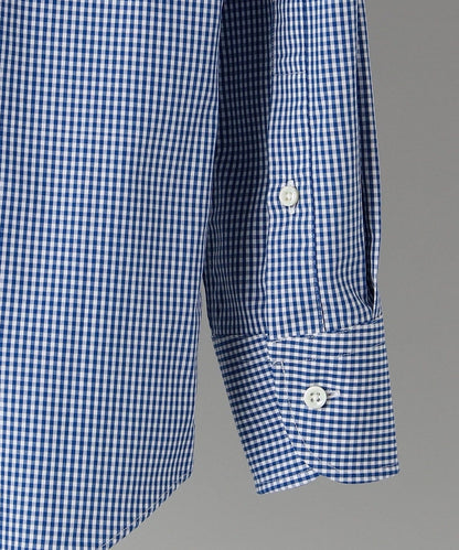 SHIPS: イージーアイロン ギンガムチェック イタリアンボタンダウン  シャツ