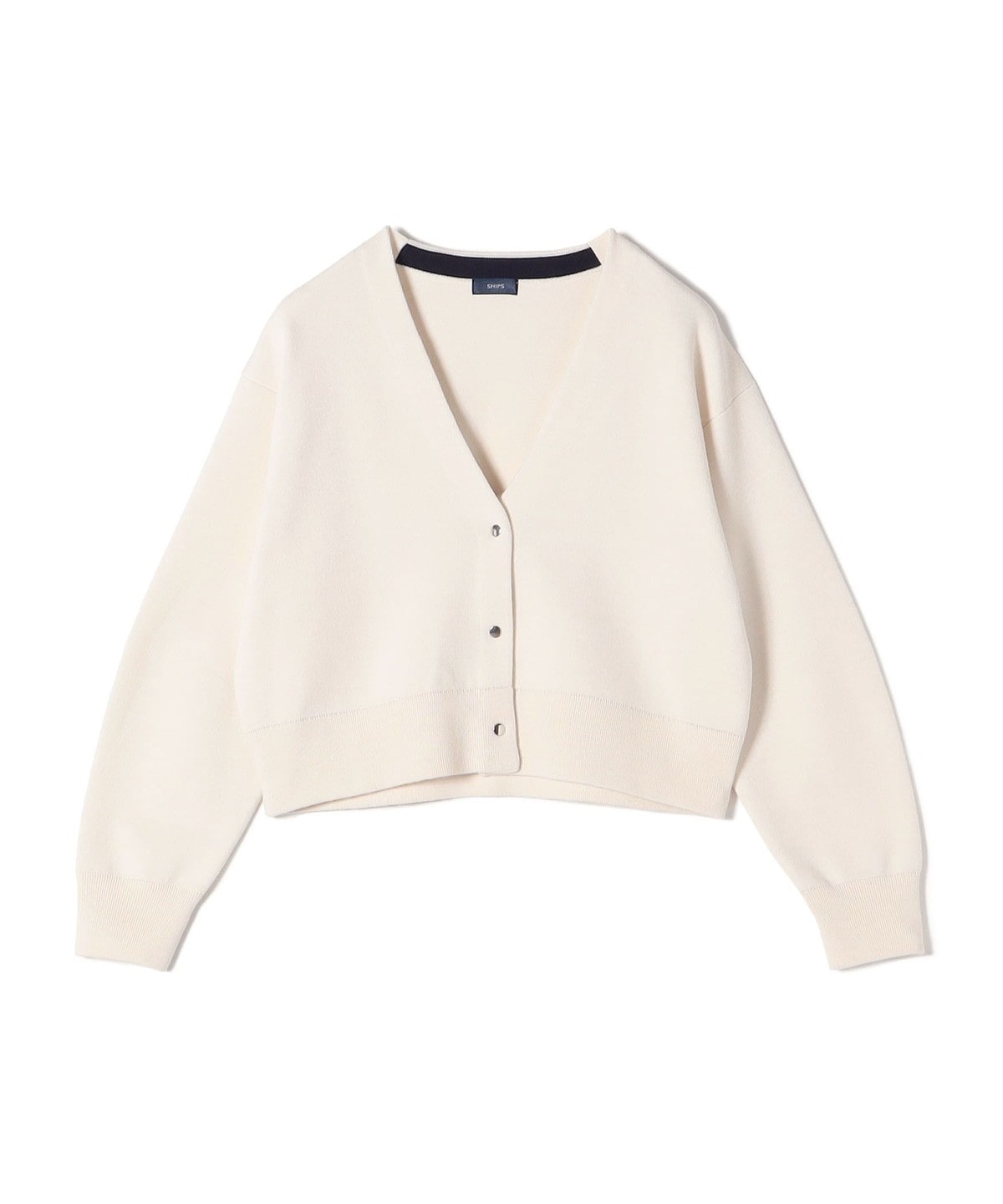 〈手洗い可能〉ウール混 スムース カーディガン