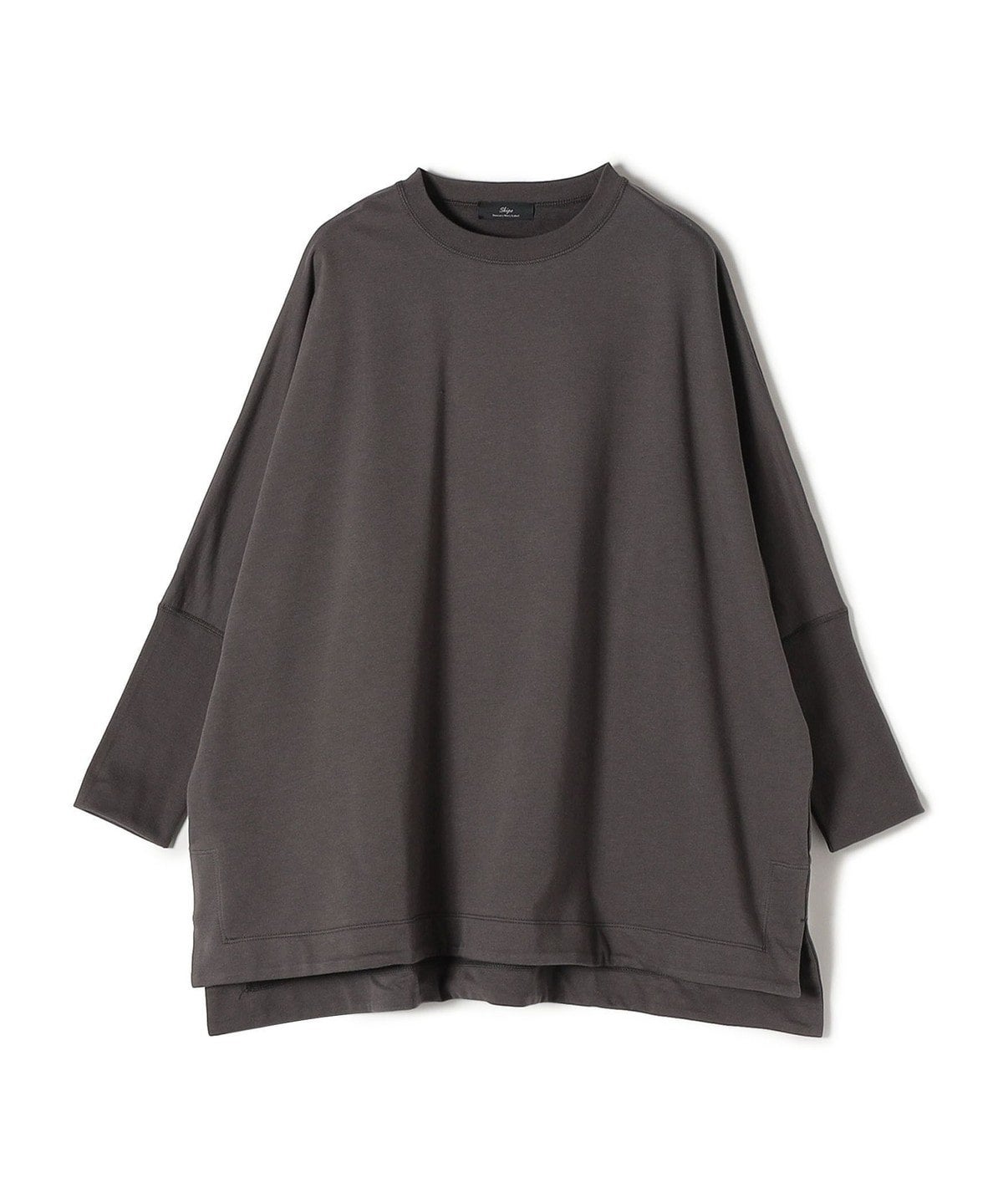 Primary NavyLabel:スビンコットンワイドジャージークルーネック