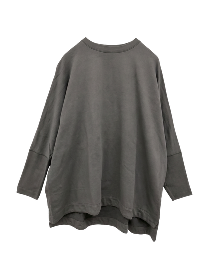Primary NavyLabel:スビンコットンワイドジャージークルーネック