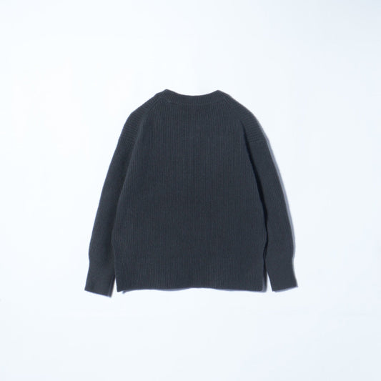 liflattie ships:ウールヘアリーハイカラーニット