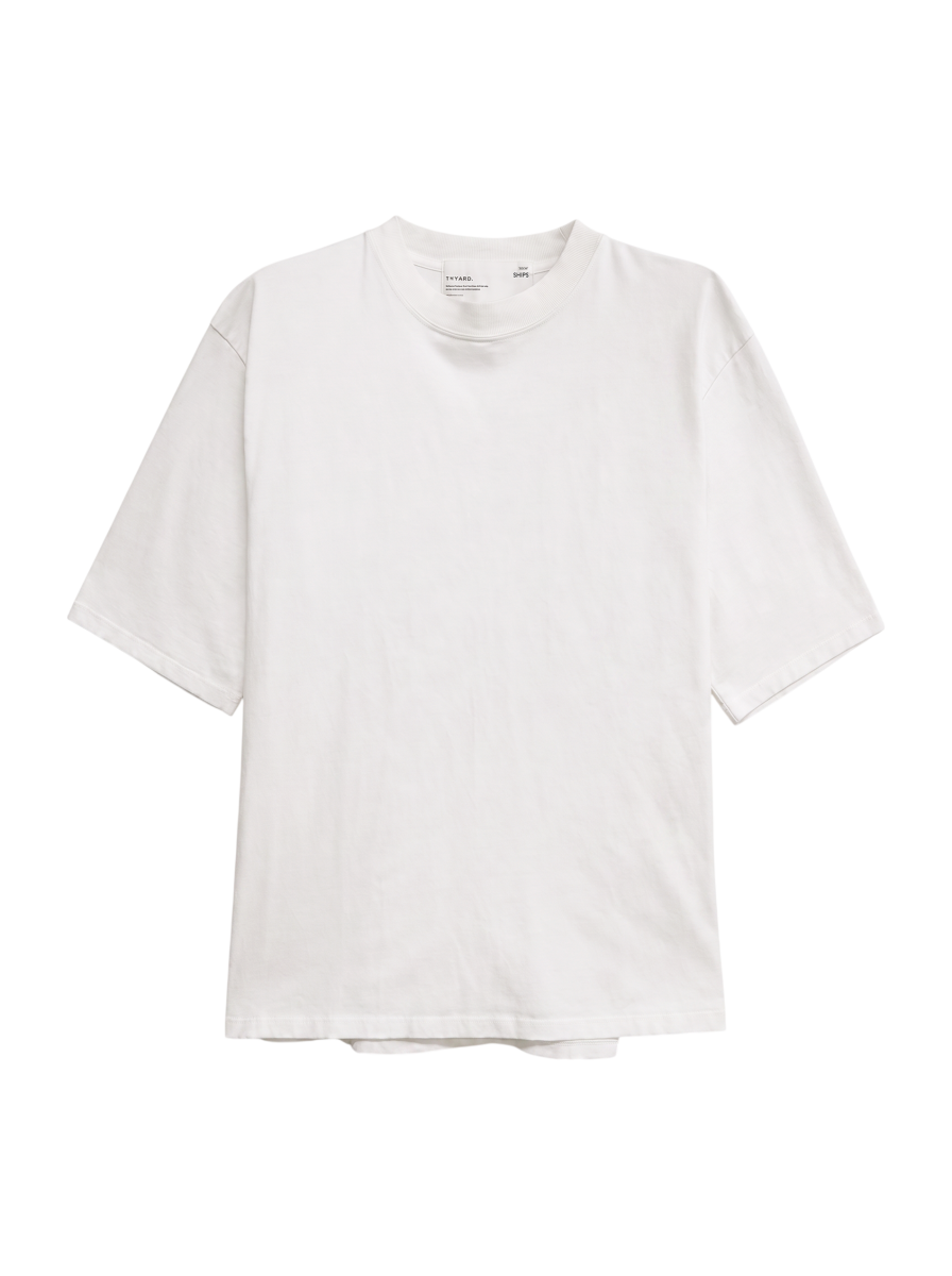 【SHIPS別注】THYARD: エーゲ海コットン ボックスシルエット Tシャツ