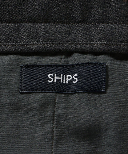 SHIPS: ウールライク ストレッチ ハイブリッド イージー パンツ