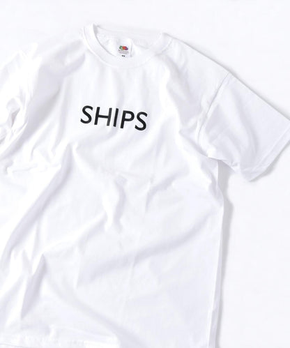 SHIPS:【一部WEB限定カラー】SHIPSロゴ エンブロイダリー Ｔシャツ